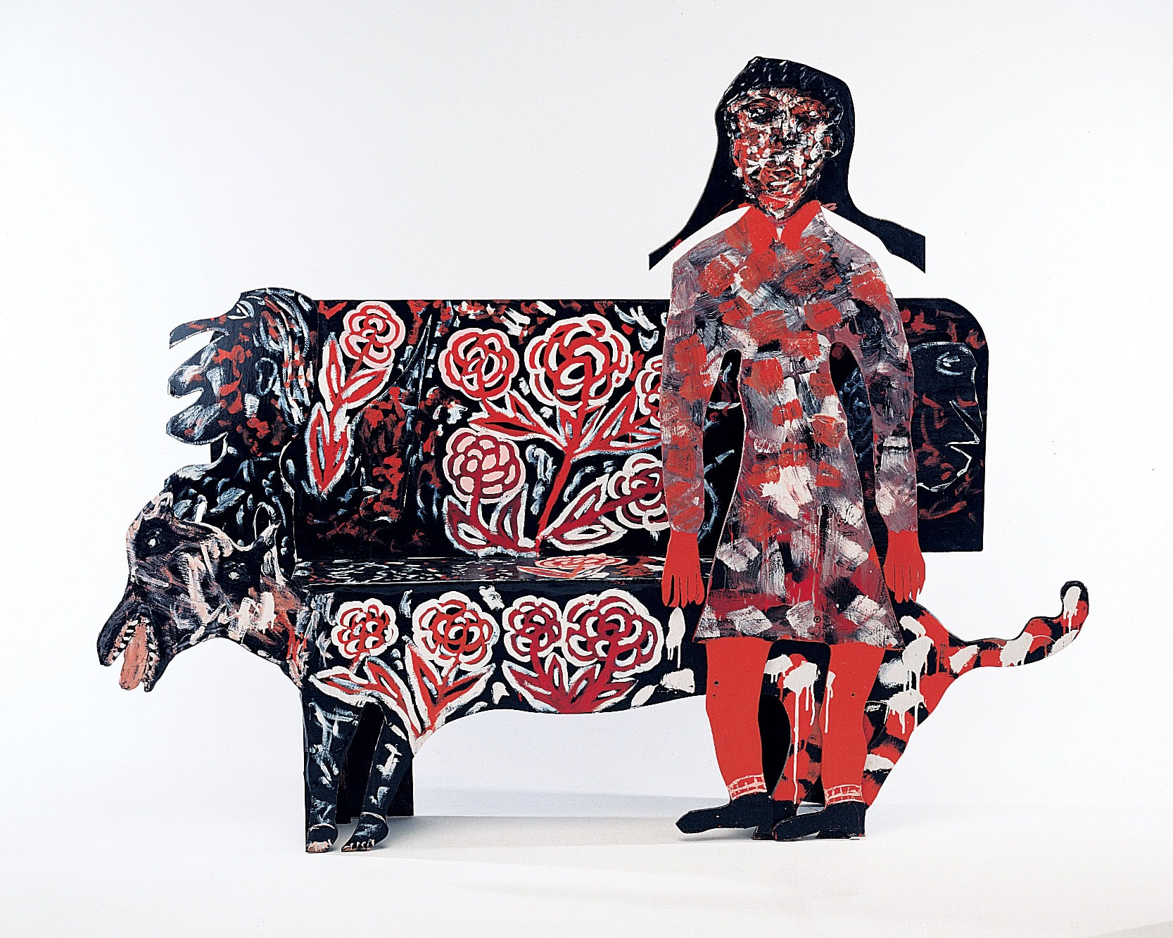 Thornton Dial, The Dog in the Man, 1988
